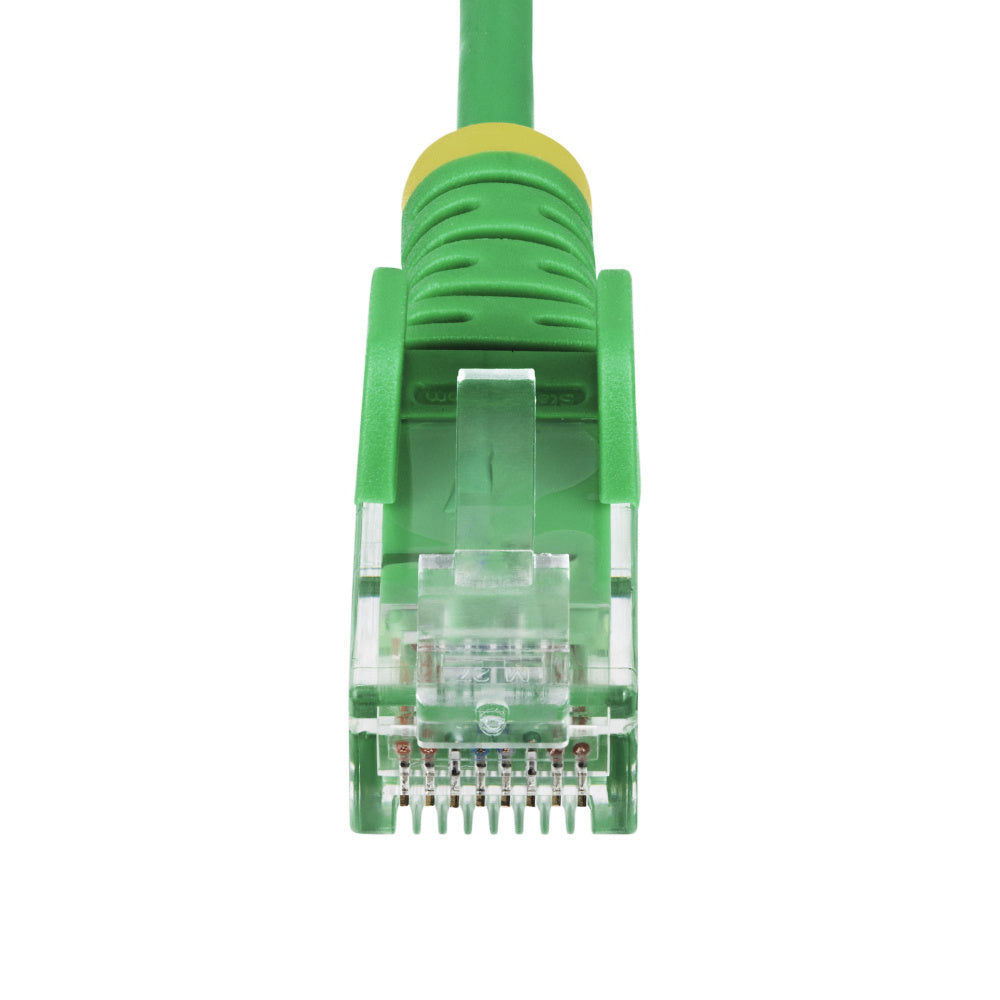 CABLE ETHERNET CAT6 DELGADO 15M VERDE - SNAGLESS LSZH