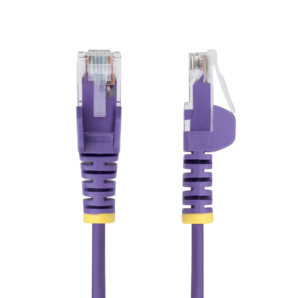ETHERNET CABLE CAT6 SLIM 15M PURPLE - SNAGLESS LSZH