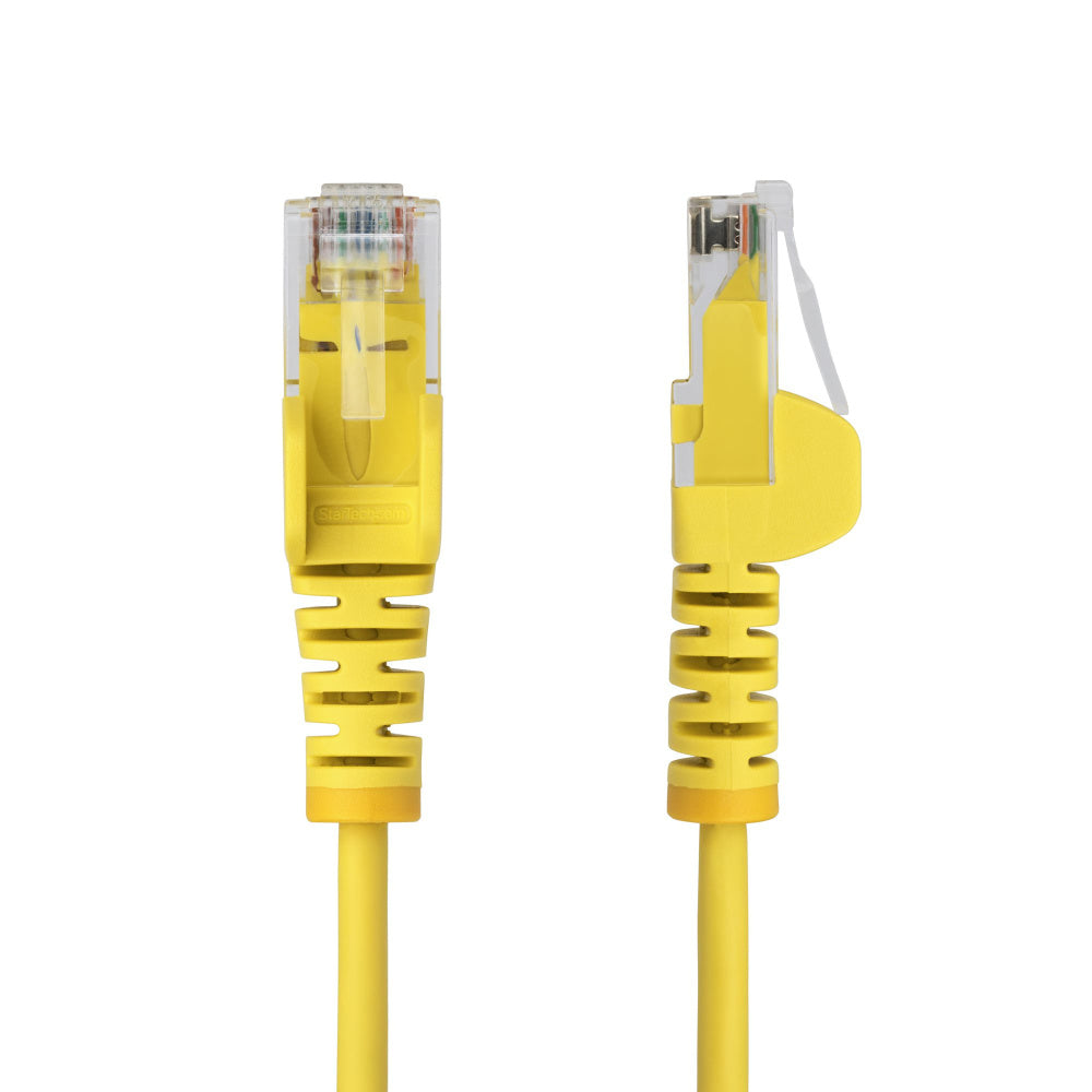 ETHERNET CABLE CAT6 SLIM 15M YELLOW - SNAGLESS LSZH