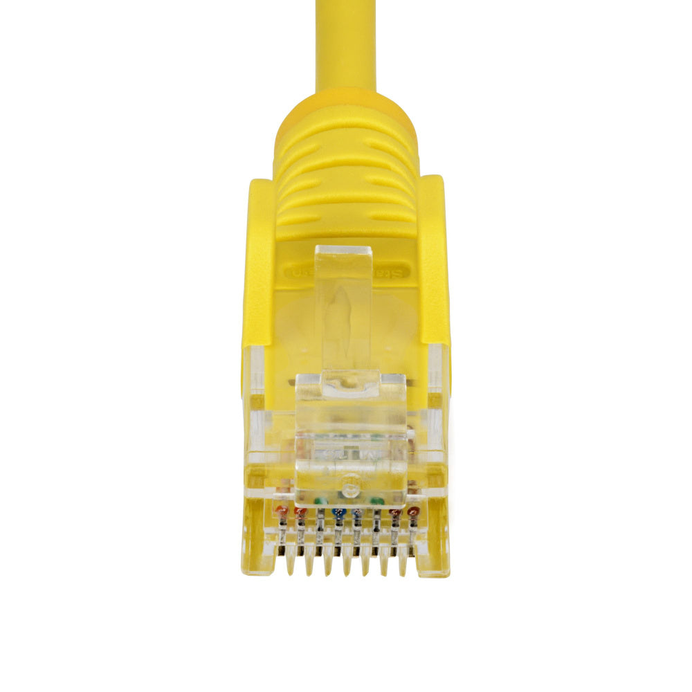 ETHERNET CABLE CAT6 SLIM 15M YELLOW - SNAGLESS LSZH