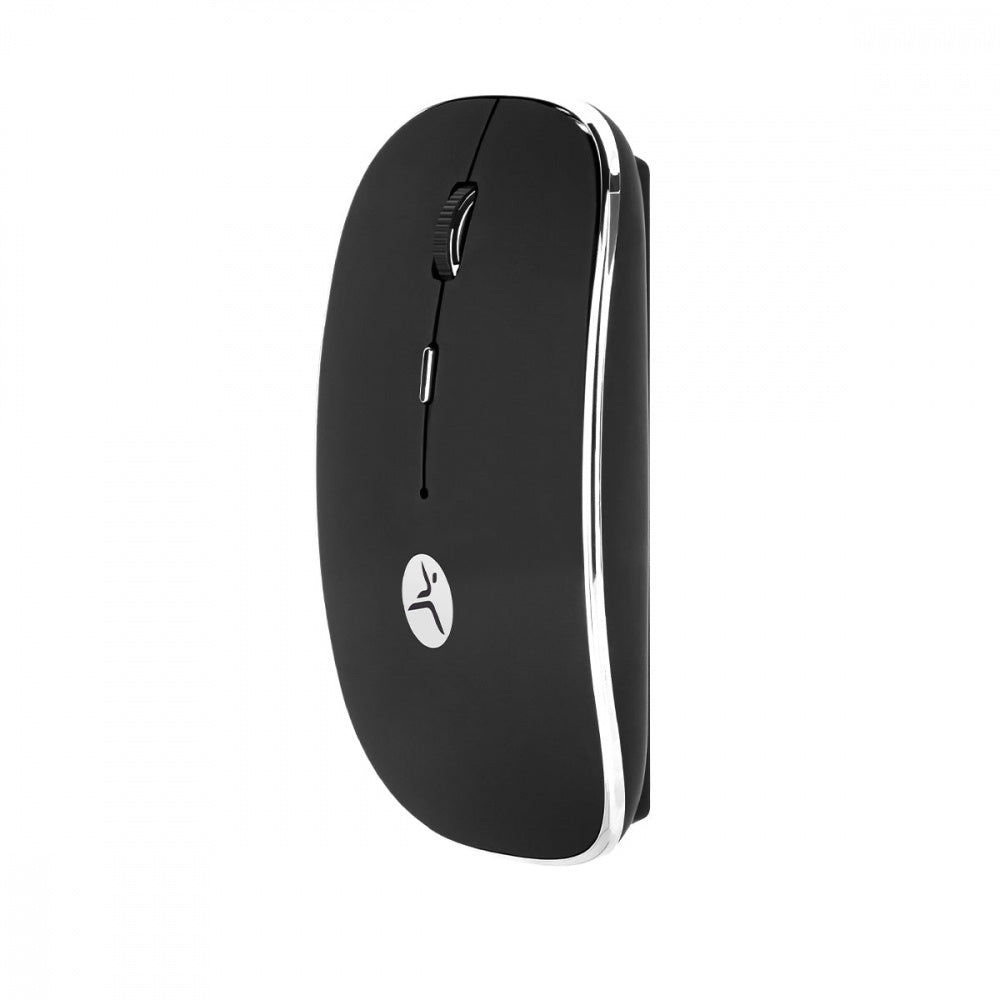 MOUSE RECARGABLE  NEGRO CON CON EXCIN TIPO C Y USB A CON MOUSE PAD