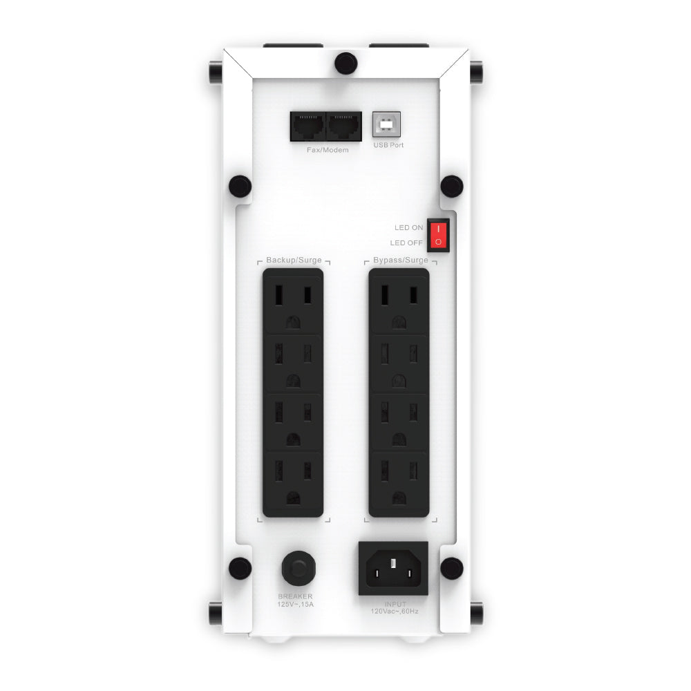 UPS de línea interactiva CDP GSMART1516 - 1.50kVA/900W - De Escritorio - AVR - 120 V AC Entrada -