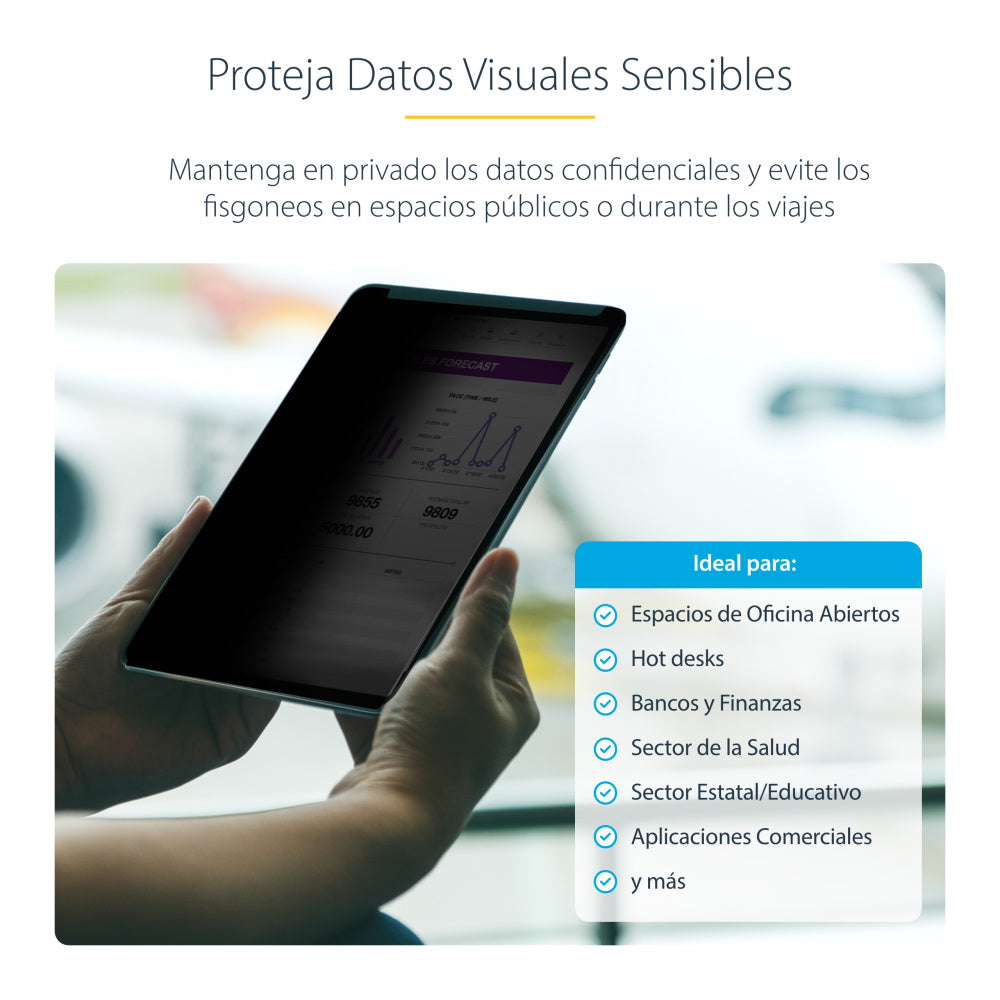 StarTech.com Plástico Anti Reflejos Filtro de privacidad para pantalla para Apple iPad Pro (3a