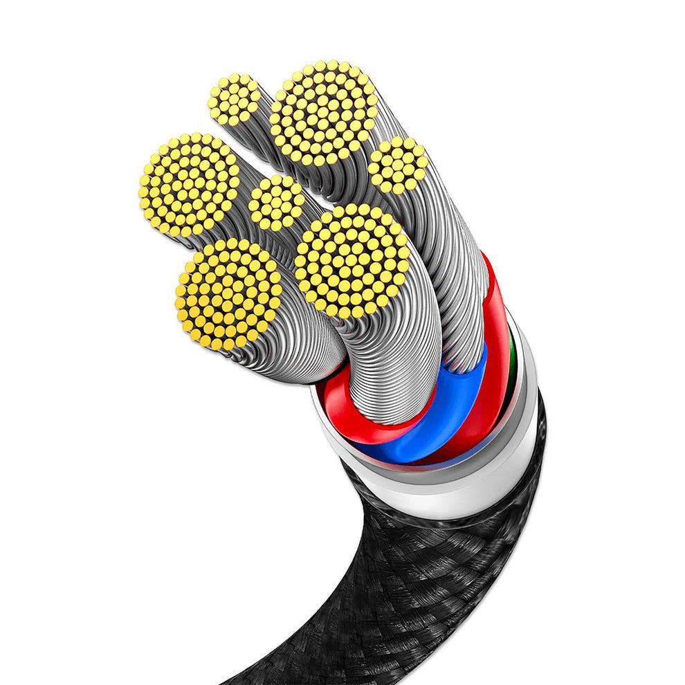 Cable de carga USB-C doble 100 W, 2 m (7 ft), USB-C macho a dos USB-C macho, cable divisor de