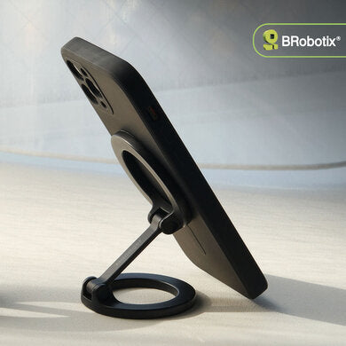 BROBOTIX SOPORTE PARA CELULAR PLEGABLE MAGNÉTICO, ELEGANTE, RESISTENTE, PERMITE FIJAR TU CELULAR DE