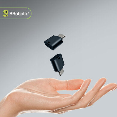 BROBOTIX LECTOR DE TARJETAS MICROSD A USB-C, VERSIÓN 2.0, CUENTA CON INDICADOR LED , PLUG AND PLAY.
