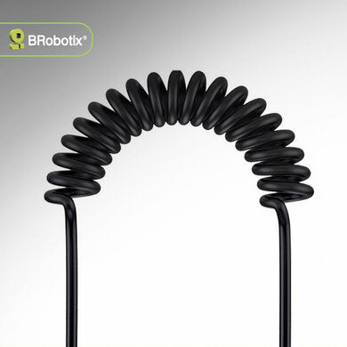 BROBOTIX CABLE HDMI V2.0 EN ESPIRAL DE 30 CM, IDEAL PARA ESPACIOS REDUCIDOS Y EQUIPOS PORTÁTILES,