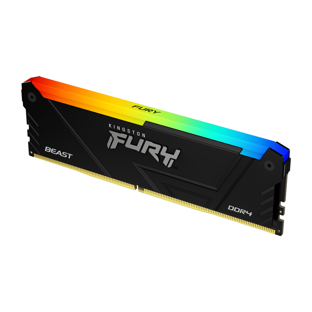 RAM FURY BEAST DIMM 8GB DDR4 3600 MHZ CL17 BLACK RGB
