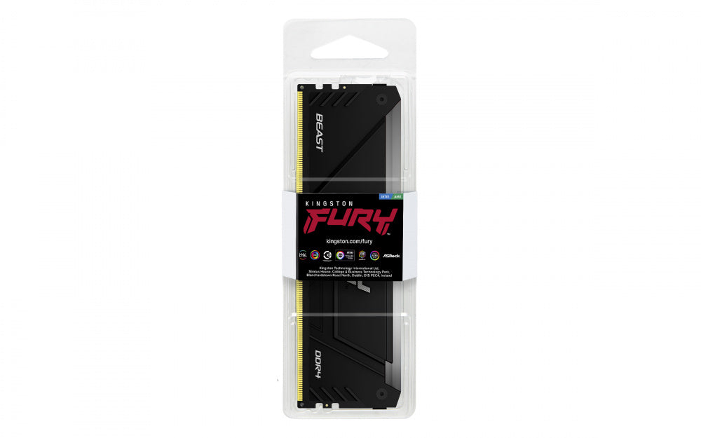 RAM FURY BEAST DIMM 8GB DDR4 3600 MHZ CL17 BLACK RGB