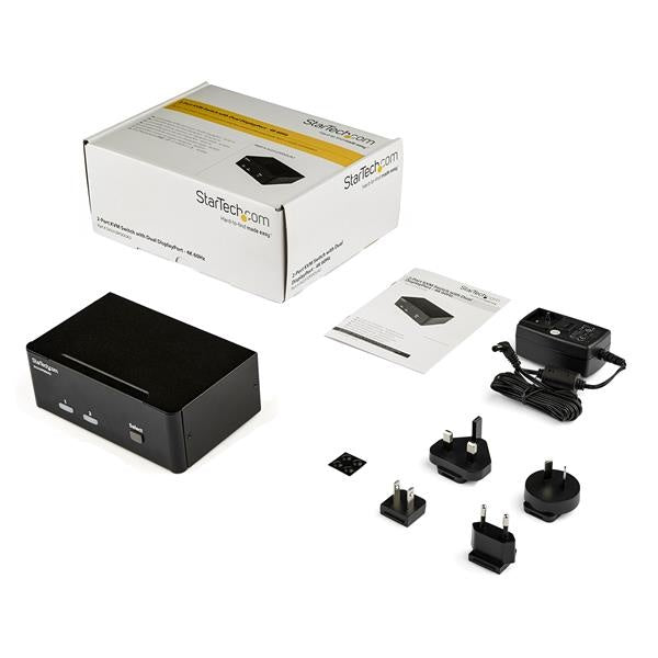 WITCH CONMUTADOR KVM DE 2 PUERTOS DISPLAYPORT - 4K 60HZ