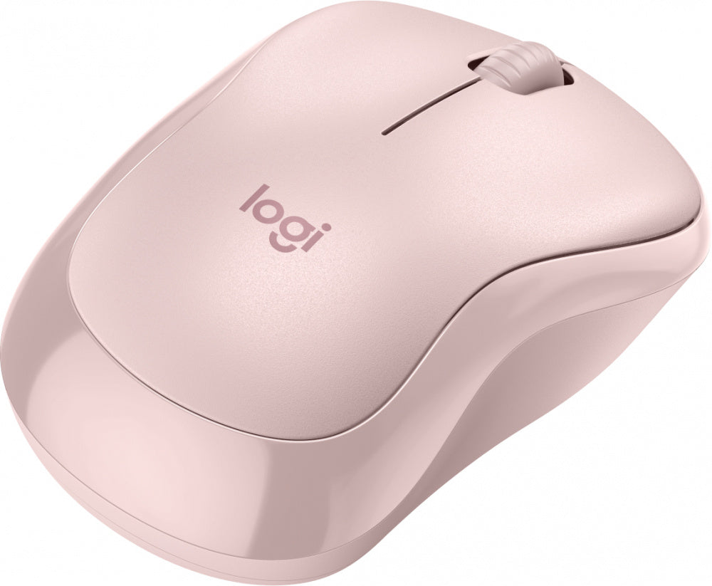 Mouse Logitech Silent M240 Travel - Bluetooth - Rosa - Inalámbrico - Simétrico