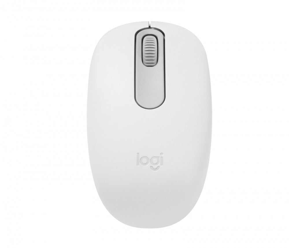 Mouse Logitech M196 - Bluetooth - Óptico - Blanco crudo - Inalámbrico - 10m - 1000 dpi - Rueda de