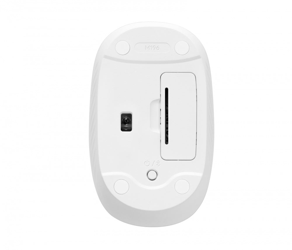 Mouse Logitech M196 - Bluetooth - Óptico - Blanco crudo - Inalámbrico - 10m - 1000 dpi - Rueda de