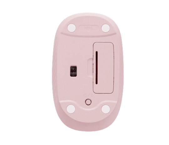 Mouse Logitech M196 - Bluetooth - Óptico - Rosa - Inalámbrico - 10m - 1000 dpi - Rueda de