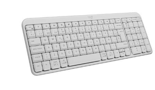 Logitech K250 Robusto Teclado - Inalámbrico Conectividad - Español - QWERTY Diseño - Blanco crudo -
