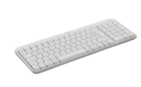 Logitech K250 Robusto Teclado - Inalámbrico Conectividad - Español - QWERTY Diseño - Blanco crudo -