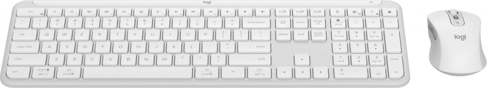 KIT TECLADO Y MOUSE LOGITECH MK950 OFF-WHITE SILENT TOUCH USB BO