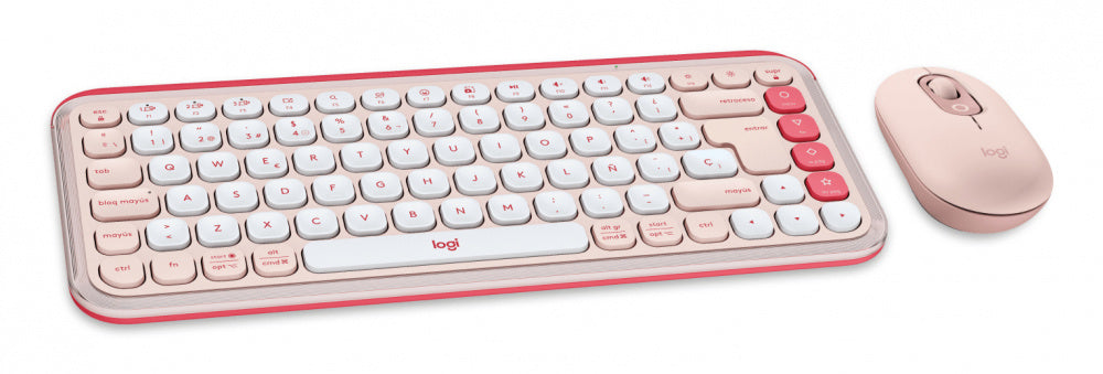 Teclado y ratón Logitech POP Icon Combo - QWERTY - Español - Inalámbrico Bluetooth Teclado -