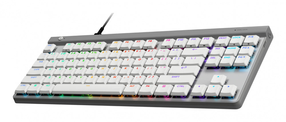 Logitech G G515 TKL Teclado gaming - Cable Conectividad - USB Interfaz - RGB LED - English - Blanco