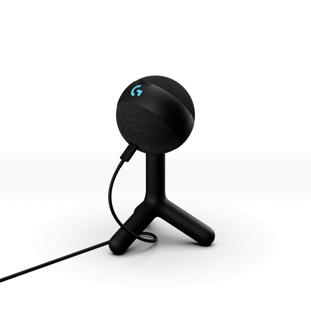 Micrófono para Juegos, Streaming en vivo Logitech G Yeti Orb - Cableado - Condensador - Negro - 2m