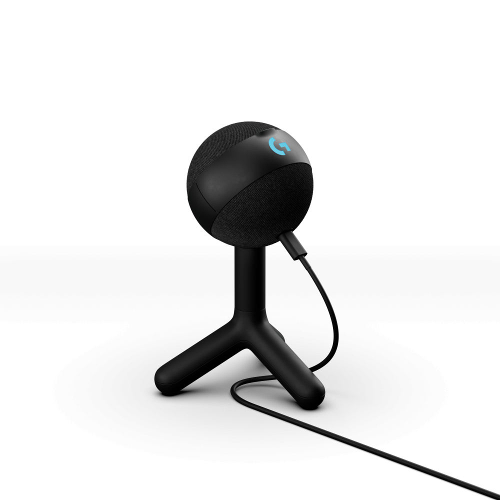 Micrófono para Juegos, Streaming en vivo Logitech G Yeti Orb - Cableado - Condensador - Negro - 2m