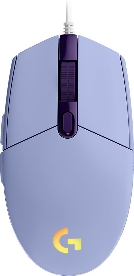 Mouse Gamer Logitech Óptico G203 LightSync, Alámbrico, USB, 8000DPI, Lila