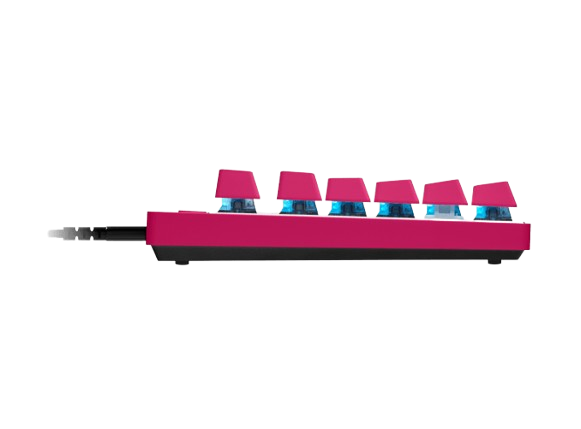 Logitech G PRO X TKL Teclado gaming - Cable Conectividad - USB Tipo C Interfaz - RGB LED - Magenta