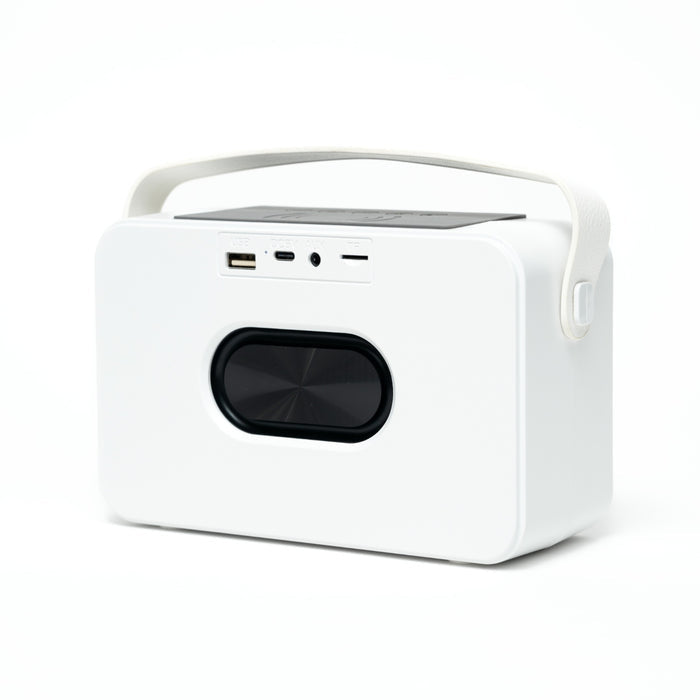 Perfect Choice Bocina Portátil Loopstar, Bluetooth, Alámbrico/Inalámbrico, USB-C, 8W, Blanco - Resistente a Polvo/Agua