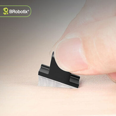 BROBOTIX ORGANIZADOR ADHESIVO P ARA CABLES 24 PIEZAS COLOR NEGRO.