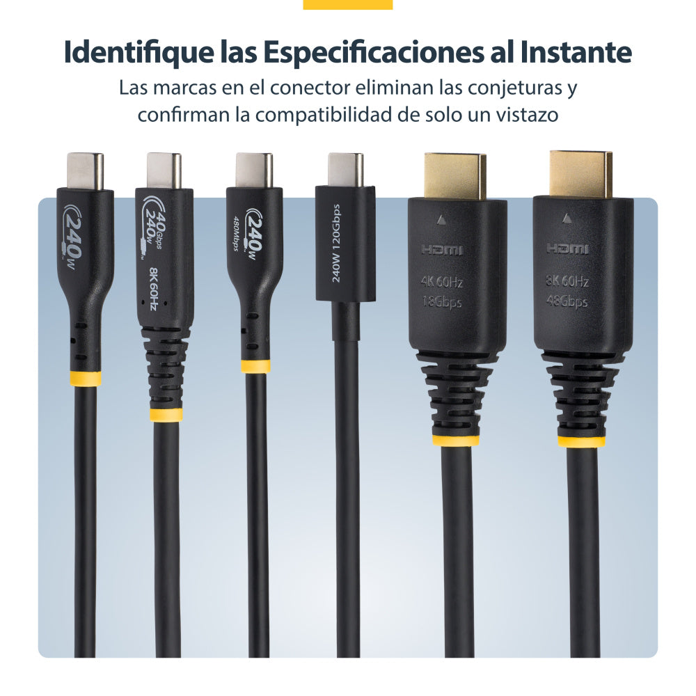 CABLE HDMI 2.1 8K60 50CM ULTRA ALTA VELOCIDAD CERTIFICADO