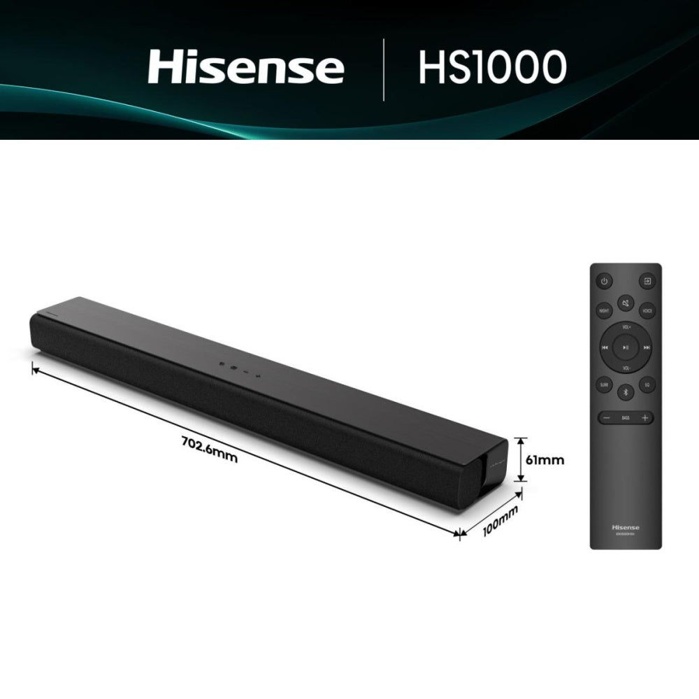 HISENSE BARRA DE SONIDO 2.0 CAN