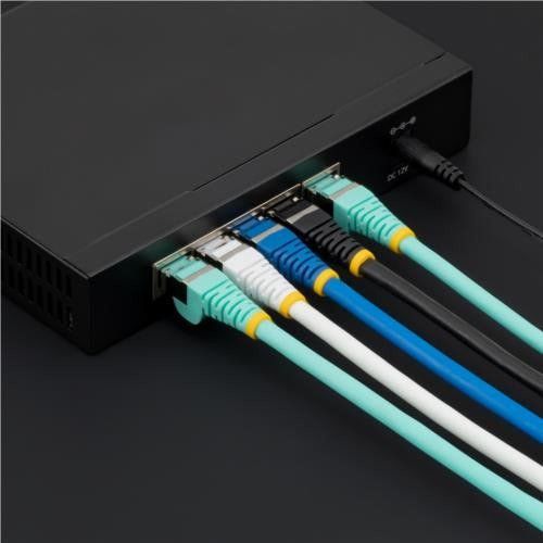 CABLE ETHERNET CAT6A NEGRO 15.2M SNAGLESS S/FTP LSZH
