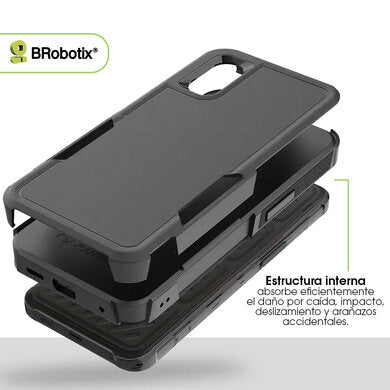 BROBOTIX FUNDA RGIDA DE DOBLE CAPA PARA PARA CELULAR SMARTPHONE S