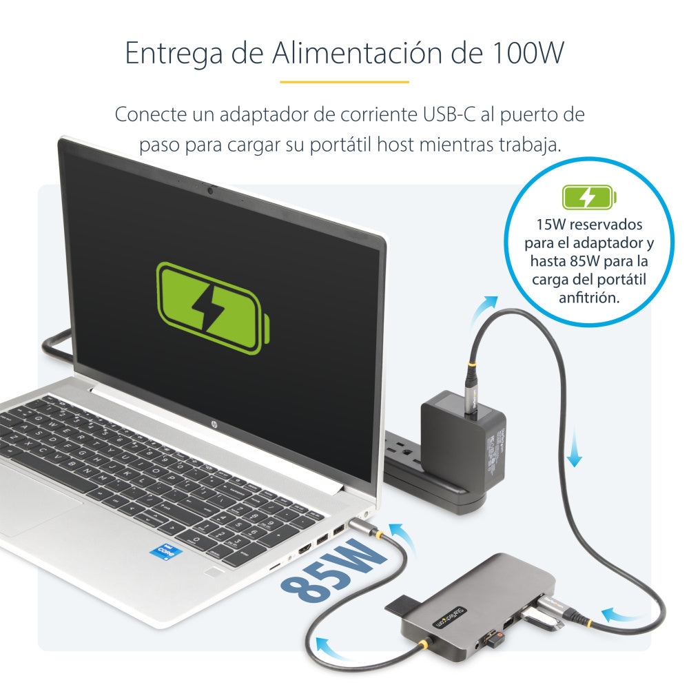 ADAPTADOR MULTIPUERTO USB-C DE 3 MONITORES HDMI/DP
