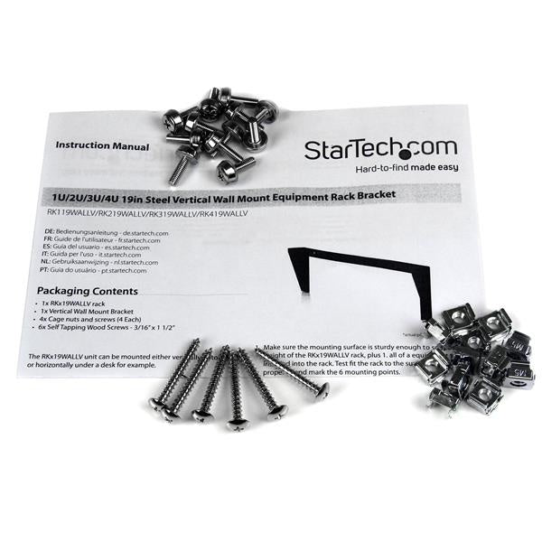 BRACKET VERTICAL DE PARED RACK 4U 19INC