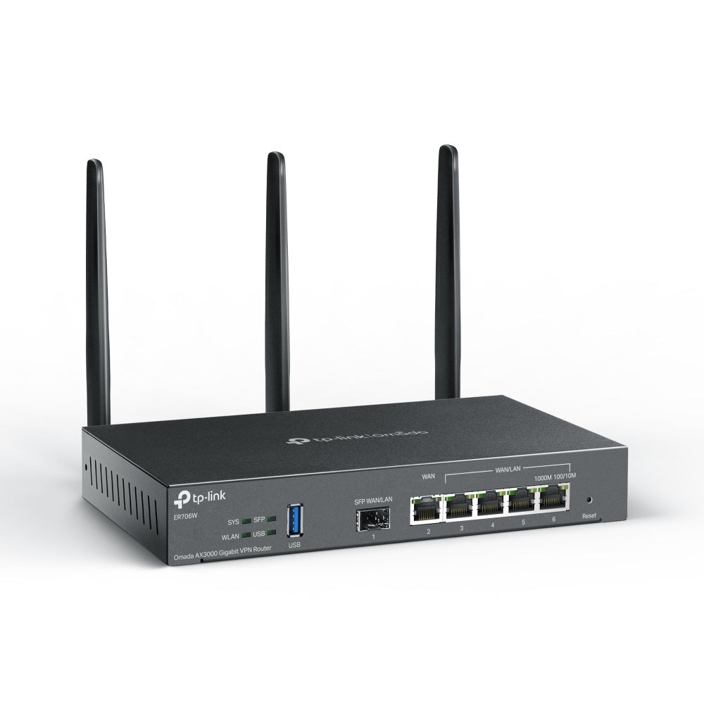 OMADA AX3000 GIGABIT VPN GATEWA PORT: 1X GIGABIT SFP WAN/LAN PORT 1