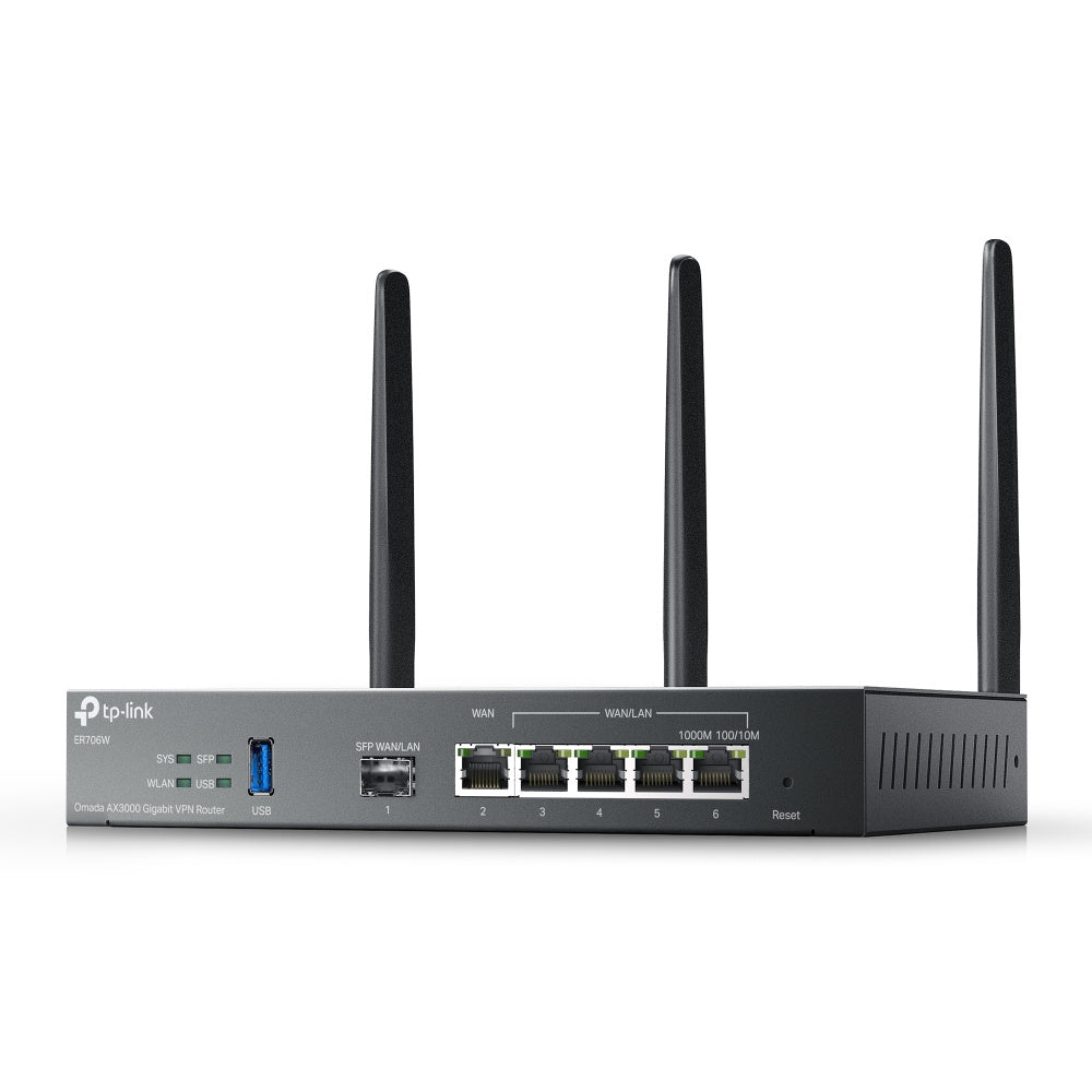 OMADA AX3000 GIGABIT VPN GATEWA PORT: 1X GIGABIT SFP WAN/LAN PORT 1