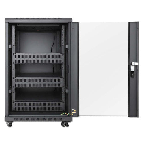 GABINETE 19IN PRO LINE CON EXTRACTORES DE AIRE 18U