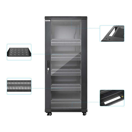 GABINETE 19IN PRO LINE CON EXTRACTORES DE AIRE 27U
