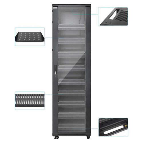 GABINETE 19IN PRO LINE CON EXTRACTORES DE AIRE 42U