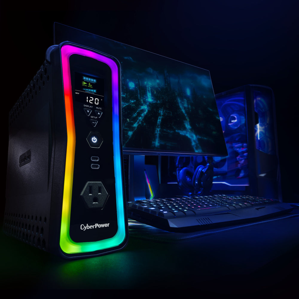 UPS GAMER 1500VA / 1000W. UPS LINEA INTERACTIVA.ONDA SENOIDAL PUR