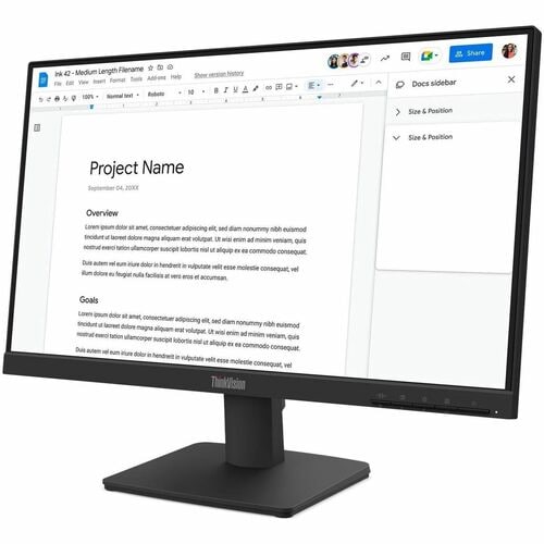 THINKVISION S22-4E 21.5 1920X 1080 WLED 102DPI 3YO NEGRO