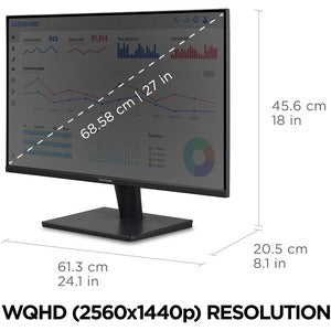 Monitor ViewSonic VA2715-2K-MHD LED 27