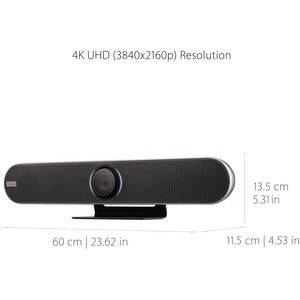 Viewsonic Cámara de Videoconferencia VB-CAM-201 con Micrófono, 4K Ultra HD, 1x RJ-45, 1x HDMI, 2x USB, Negro
