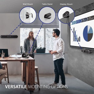 Viewsonic Cámara de Videoconferencia VB-CAM-201 con Micrófono, 4K Ultra HD, 1x RJ-45, 1x HDMI, 2x USB, Negro