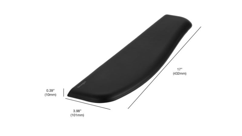 Kensington Descansa Muñecas K52800WW, 43 x 1 x 10cm, Negro