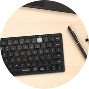 Teclado Kensington K75502ES, Inalámbrico, RF + Bluetooth, Negro (Español)