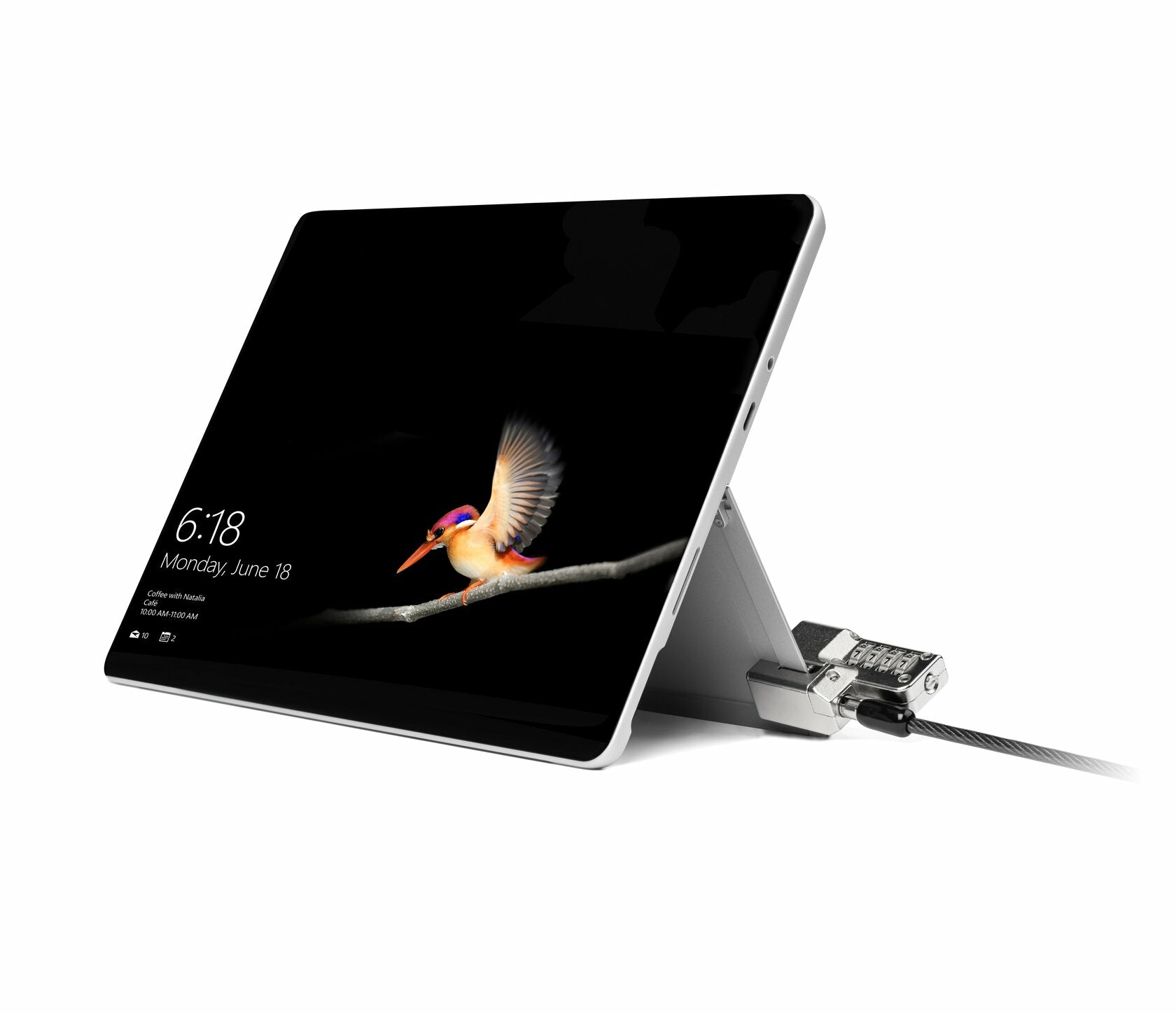 Kensington Cable de Bloqueo Para Portátil, Tableta - 1.80m Cable - Reiniciable - Cerradura de