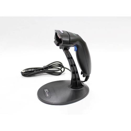 EC Line EC-LS-9620 Lector de Código de Barras Láser, 1D - Incluye Cable USB y Base