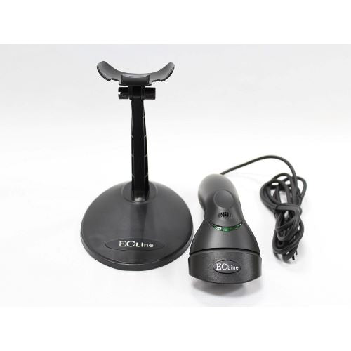 EC Line EC-LS-9620 Lector de Código de Barras Láser, 1D - Incluye Cable USB y Base